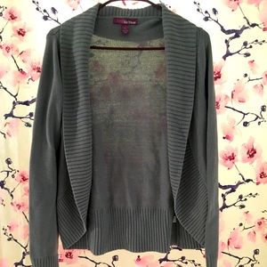 Epic Threads gray cardigan sweater